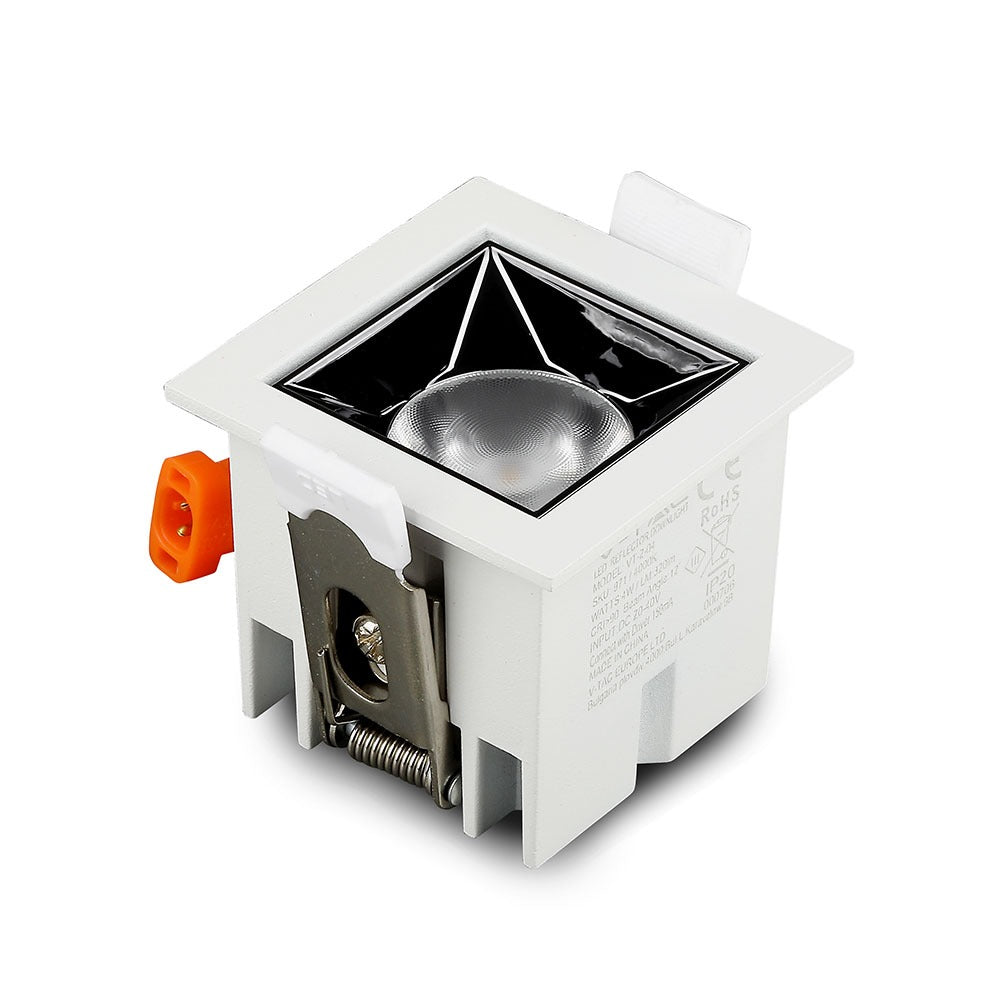 4W Oprawa wpuszczana reflektor LED / Chip SAMSUNG / Barwa:2700K / Kąt 12'