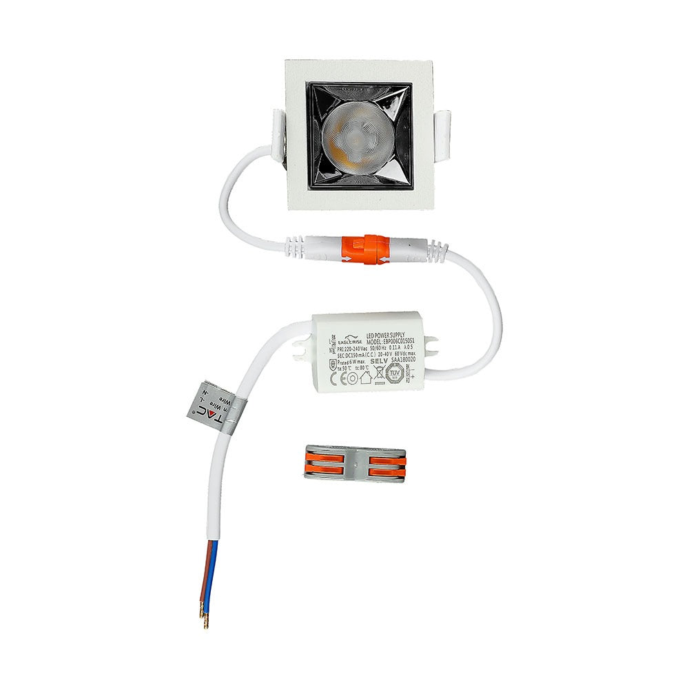 4W Oprawa wpuszczana reflektor LED / Chip SAMSUNG / Barwa:5700K / Kąt 12'