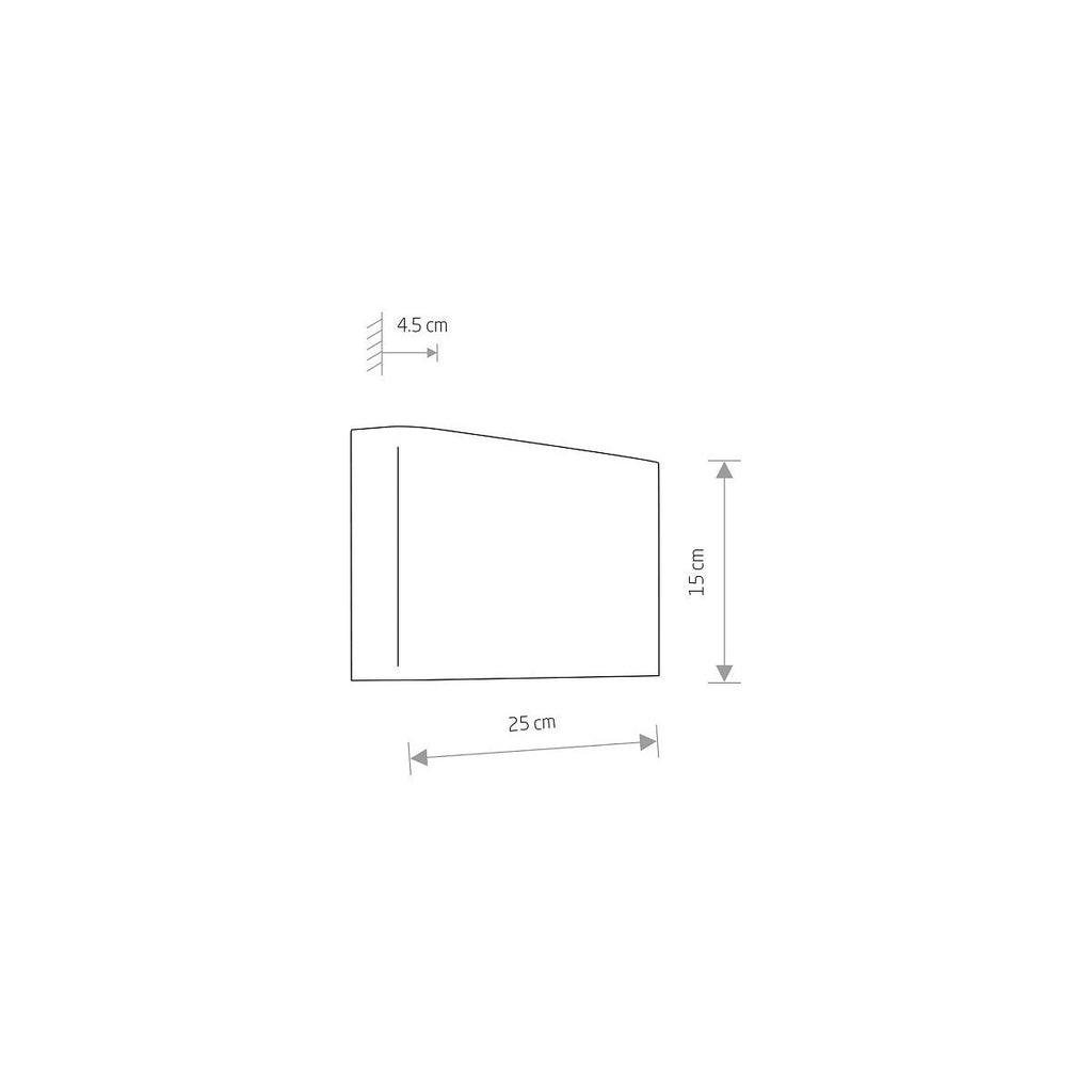 Nowodvorski Kinkiet HAGA 10W only LED 50/60Hz - Stal lakierowana - Grafitowy 9710