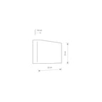 Nowodvorski Kinkiet HAGA 10W only LED 50/60Hz - Stal lakierowana - Grafitowy 9710