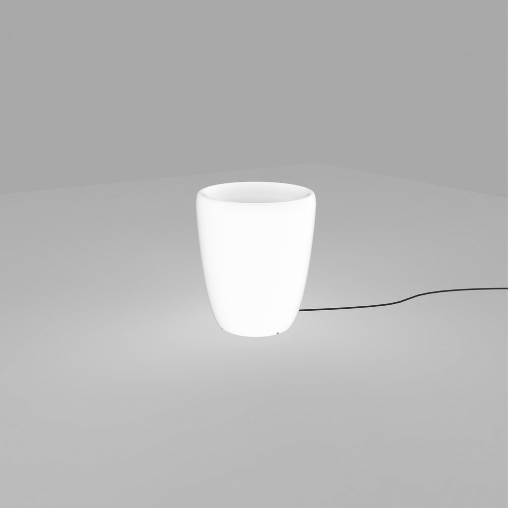 Nowodvorski Lampa stojąca FLOWERPOT S 25W only LED 50/60Hz IP44 - Tworzywo sztuczne PE - Biały