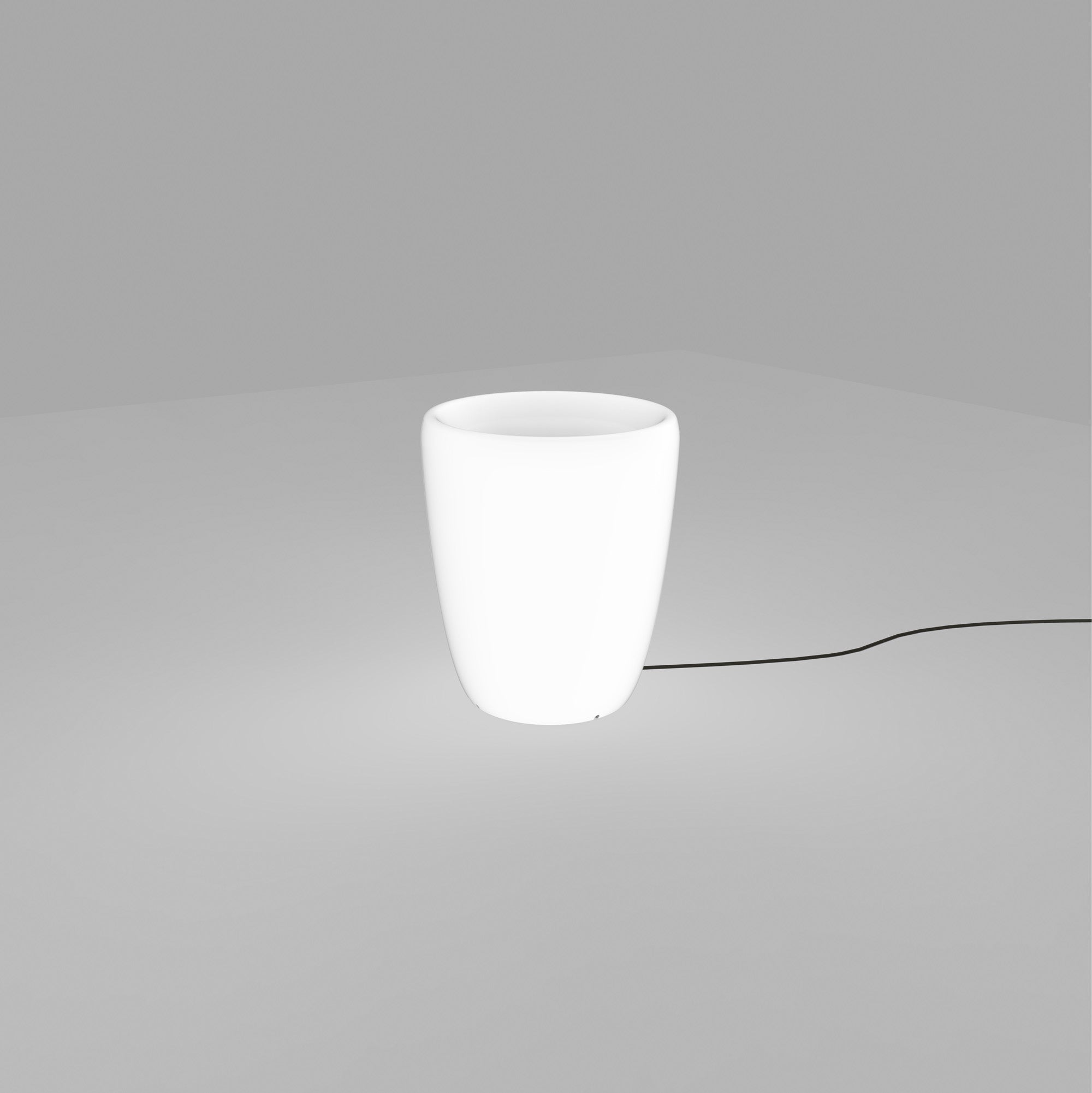 Nowodvorski Lampa stojąca FLOWERPOT S 25W only LED 50/60Hz IP44 - Tworzywo sztuczne PE - Biały