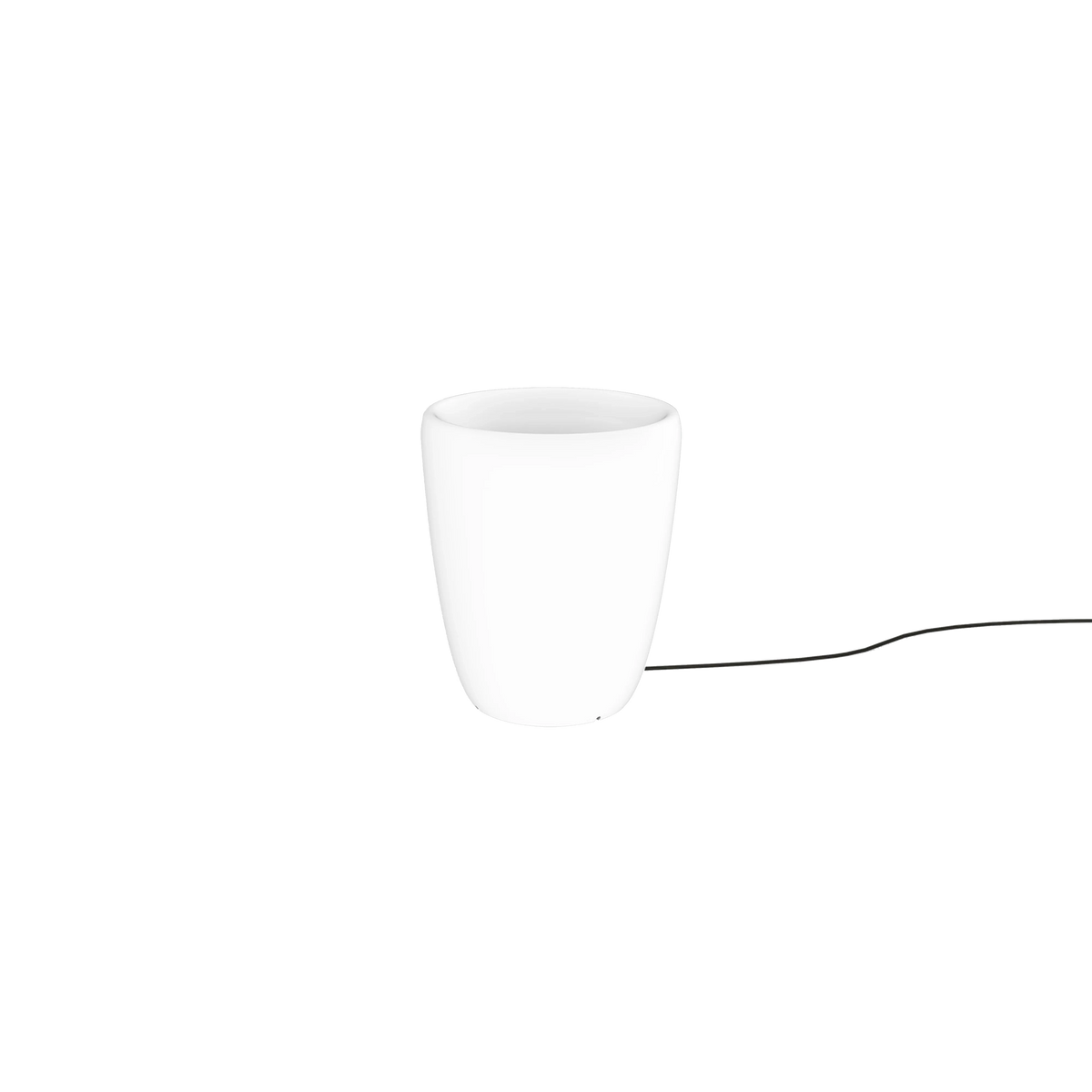 Nowodvorski Lampa stojąca FLOWERPOT S 25W only LED 50/60Hz IP44 - Tworzywo sztuczne PE - Biały 9711
