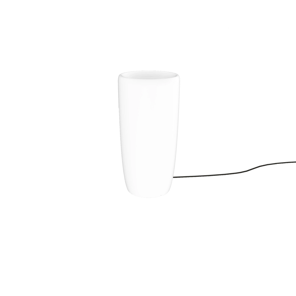 Nowodvorski Lampa stojąca FLOWERPOT M 25W only LED 50/60Hz IP44 - Tworzywo sztuczne PE - Biały 9712