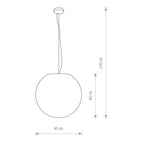 Nowodvorski Lampa wisząca CUMULUS M 25W only LED 50/60Hz IP65 - Tworzywo sztuczne PE - Biały 9715