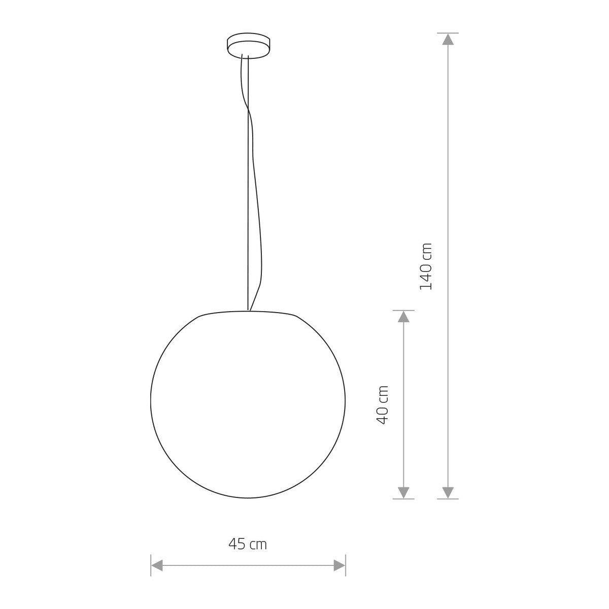 Nowodvorski Lampa wisząca CUMULUS M 25W only LED 50/60Hz IP65 - Tworzywo sztuczne PE - Biały 9715