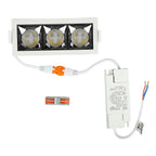 12W Oprawa wpuszczana reflektor LED / Chip SAMSUNG / Barwa:2700K / Kąt 12'