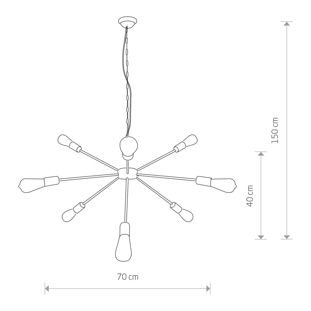 Nowodvorski Lampa wisząca ROD 25W only LED 50/60Hz - Stal lakierowana - Czarny II 9734