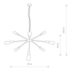 Nowodvorski Lampa wisząca ROD 25W only LED 50/60Hz - Stal lakierowana - Czarny II 9734