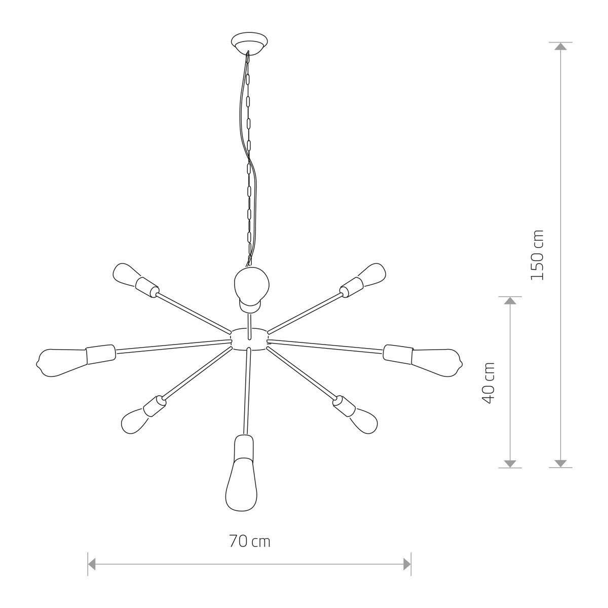 Nowodvorski Lampa wisząca ROD 25W only LED 50/60Hz - Stal lakierowana - Czarny II 9734