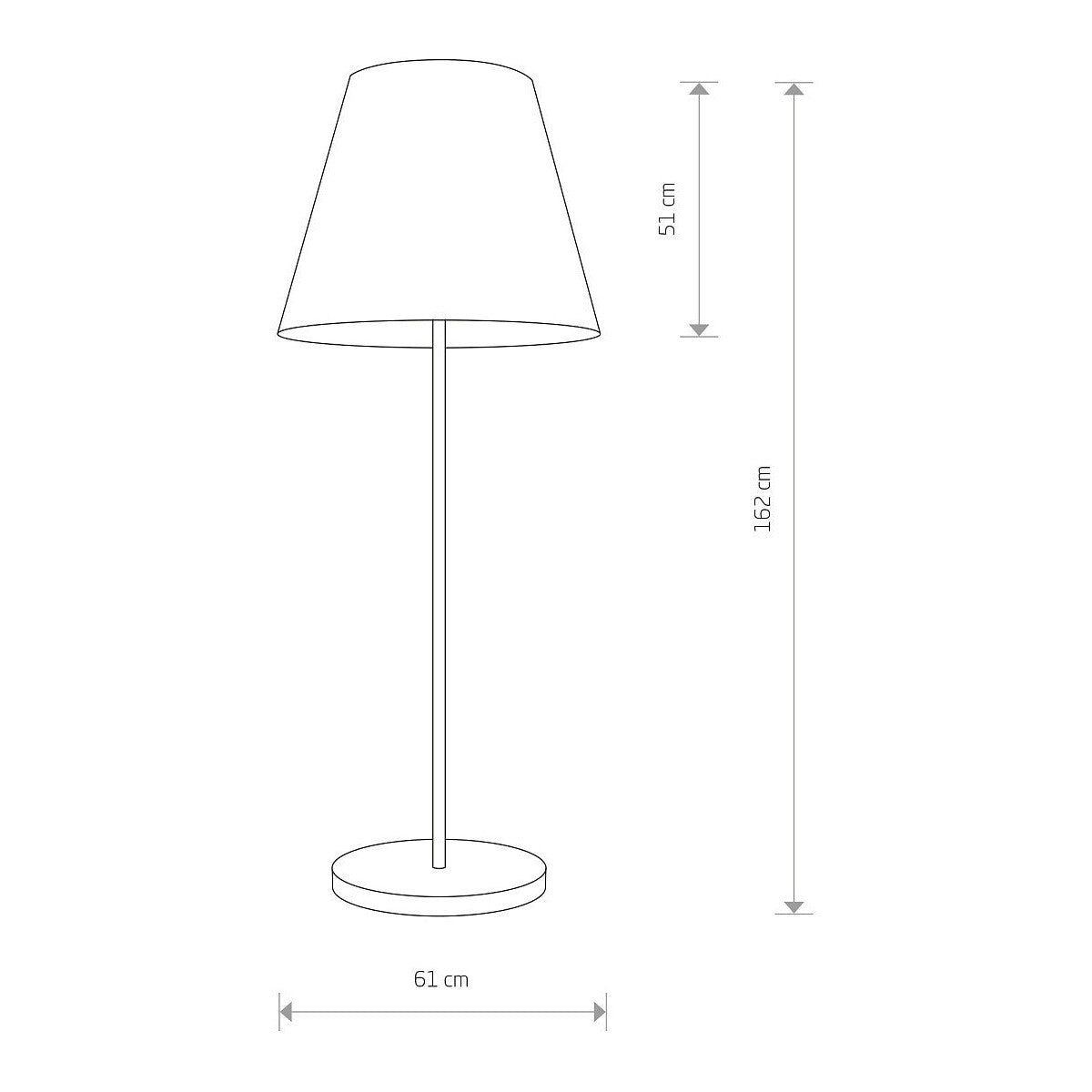 Nowodvorski Lampa podłogowa MOSS 25W only LED 50/60Hz - Tkanina - Czarny 9736