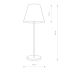 Nowodvorski Lampa podłogowa MOSS 25W only LED 50/60Hz - Tkanina - Czarny 9736