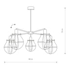 Nowodvorski Lampa wisząca MANUFACTURE 25W only LED 50/60Hz - Stal lakierowana - Czarny 9738