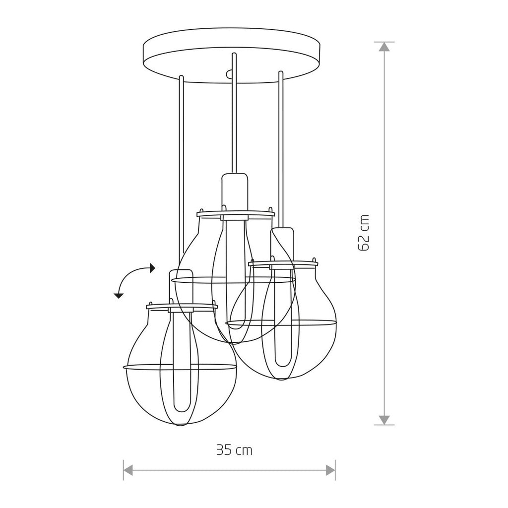 Nowodvorski Lampa przysufitowa MANUFACTURE 25W only LED 50/60Hz - Stal lakierowana - Czarny I 9740