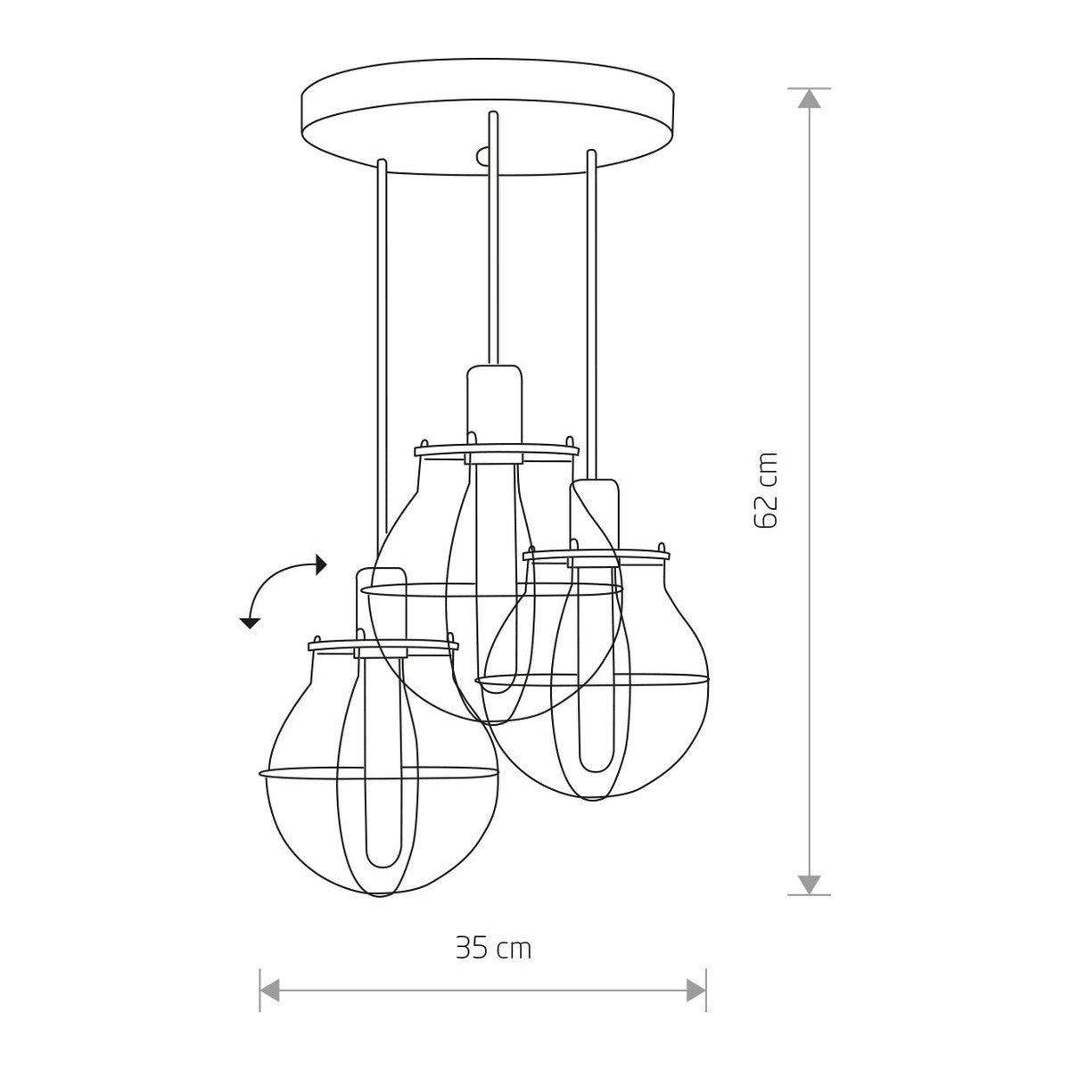 Nowodvorski Lampa przysufitowa MANUFACTURE 25W only LED 50/60Hz - Stal lakierowana - Czarny I 9740