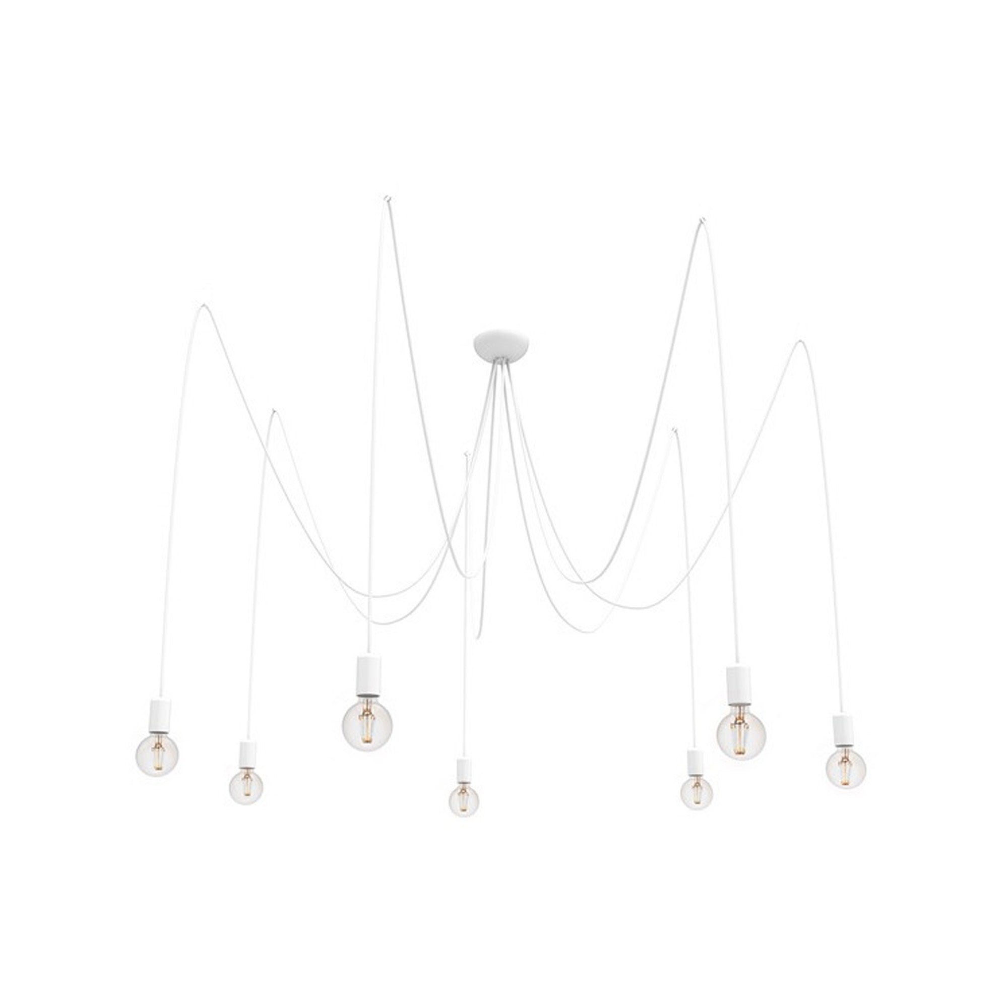 Nowodvorski Lampa wisząca SPIDER 25W only LED 50/60Hz - Przewód w oplocie - Biały I