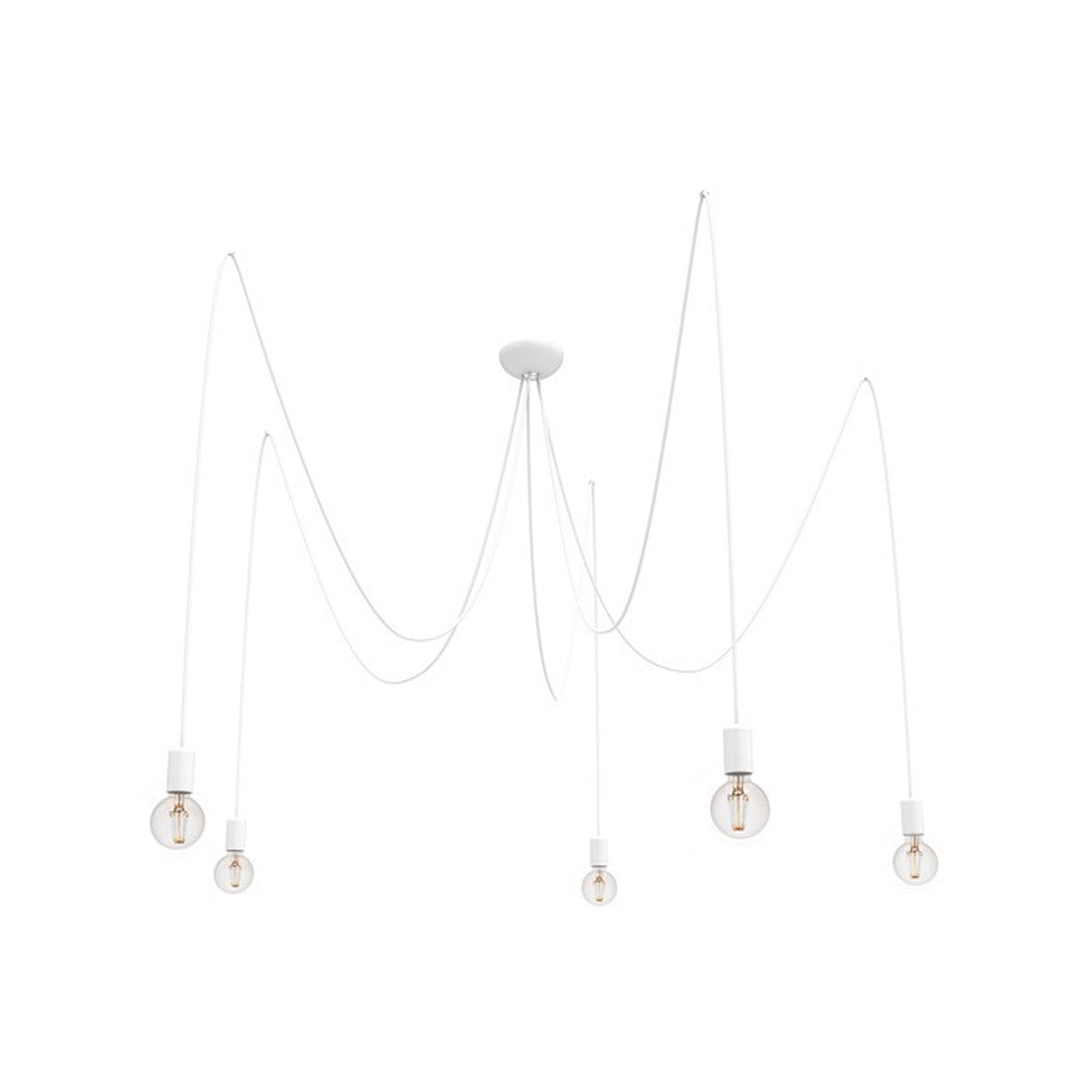 Nowodvorski Lampa wisząca SPIDER 25W only LED 50/60Hz - Przewód w oplocie - Biały II