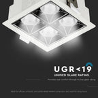16W Oprawa wpuszczana reflektor LED / Chip SAMSUNG / Barwa:2700K / Kąt 12'