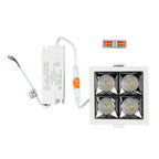 16W Oprawa wpuszczana reflektor LED / Chip SAMSUNG / Barwa:2700K / Kąt 12'