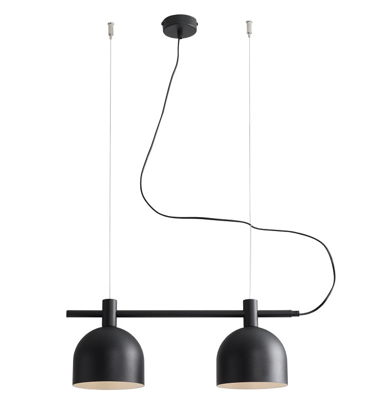 Aldex Lampa Wisząca Beryl 2 Black - Metal - Czarny 976H1