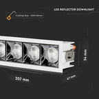 20W Oprawa wpuszczana reflektor LED / Chip SAMSUNG / Barwa:5700K / Kąt 12'