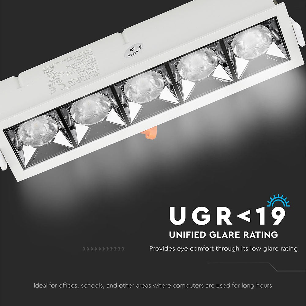 20W Oprawa wpuszczana reflektor LED / Chip SAMSUNG / Barwa:4000K / Kąt 12'