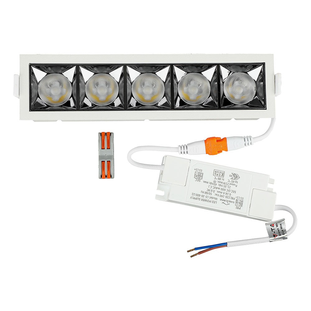 20W Oprawa wpuszczana reflektor LED / Chip SAMSUNG / Barwa:5700K / Kąt 12'