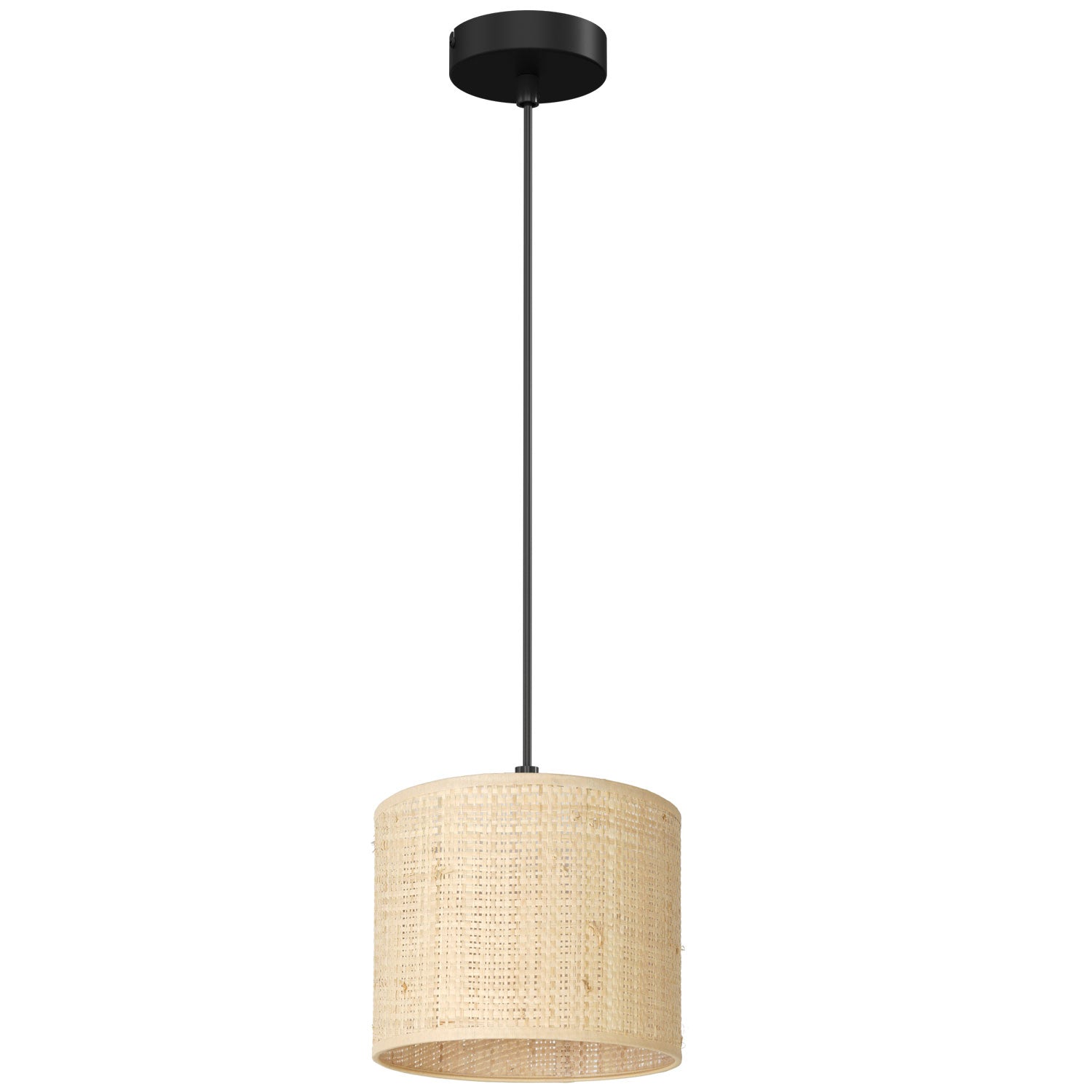 żyrandol Rattan cylinder shade dia 180, h 150 1xE27