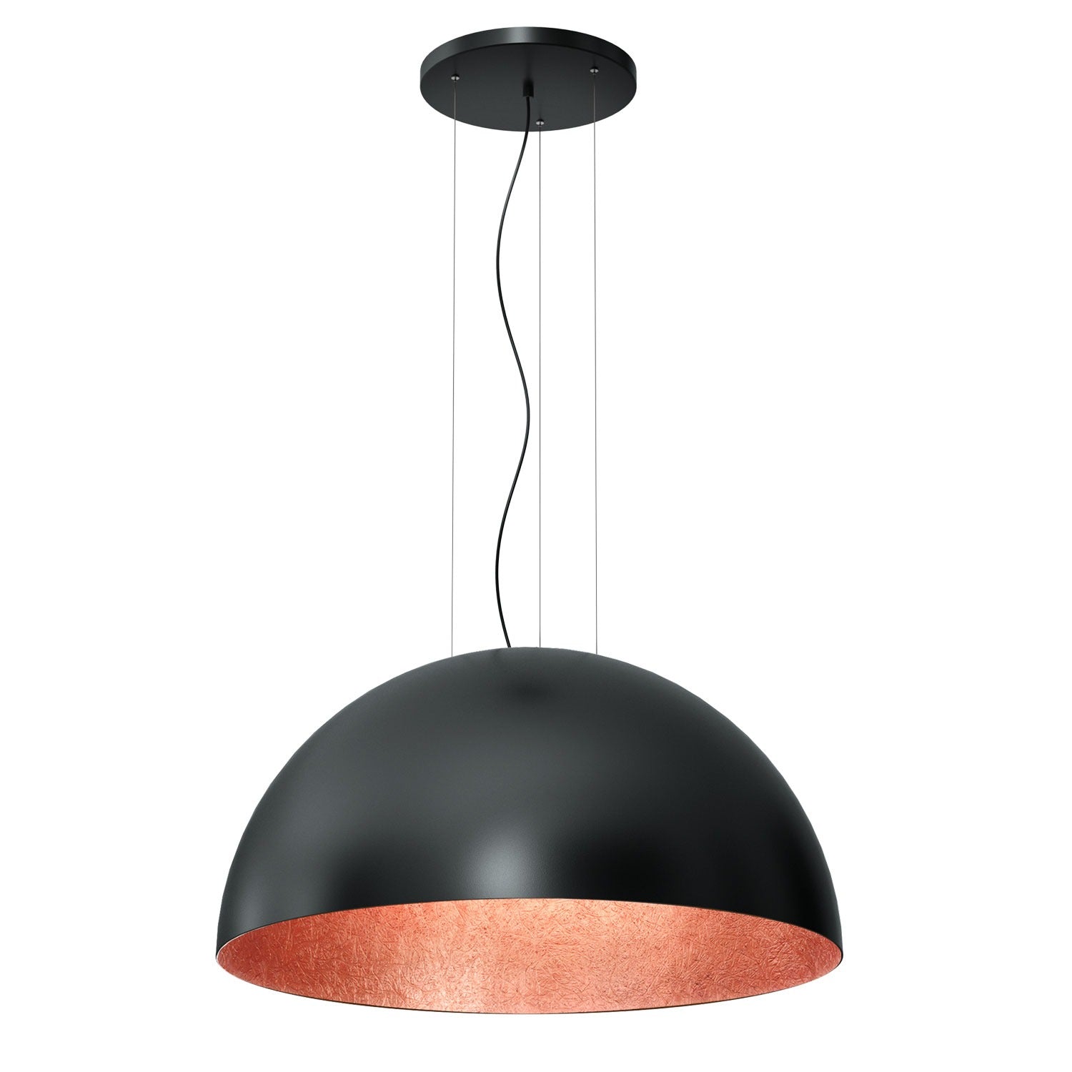 żyrandol Compo 1/2 bool ( dia 800) black/copper 1xE27