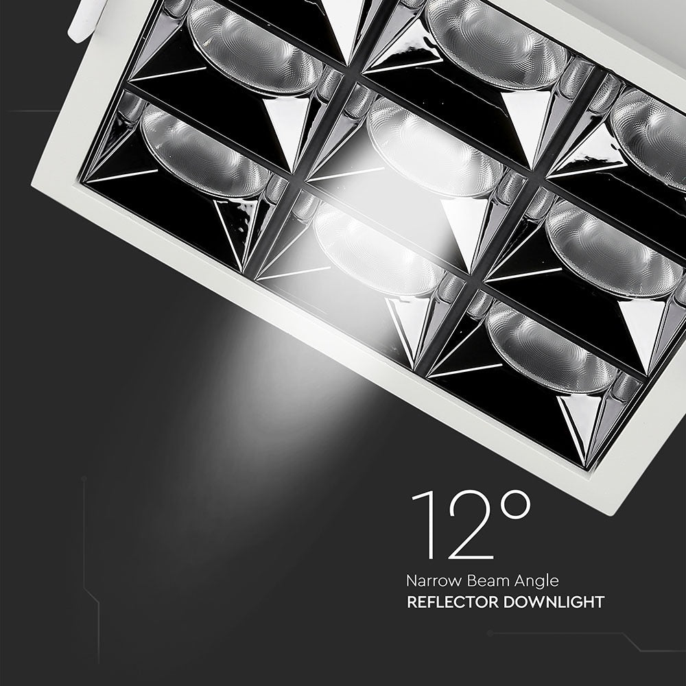 36W Oprawa wpuszczana reflektor LED / Chip SAMSUNG / Barwa:2700K / Kąt 12'