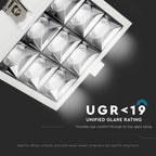 36W Oprawa wpuszczana reflektor LED / Chip SAMSUNG / Barwa:4000K / Kąt 12'