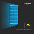 8W Lampa uliczna solarna z czujnikiem ruchu / Barwa:6000K / Obudowa: Czarna