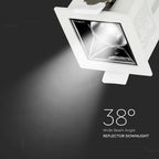 4W Oprawa wpuszczana reflektor LED / Chip SAMSUNG / Barwa:2700K / Kąt 38'