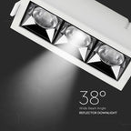 12W Oprawa wpuszczana reflektor LED / Chip SAMSUNG / Barwa:4000K / Kąt 38'