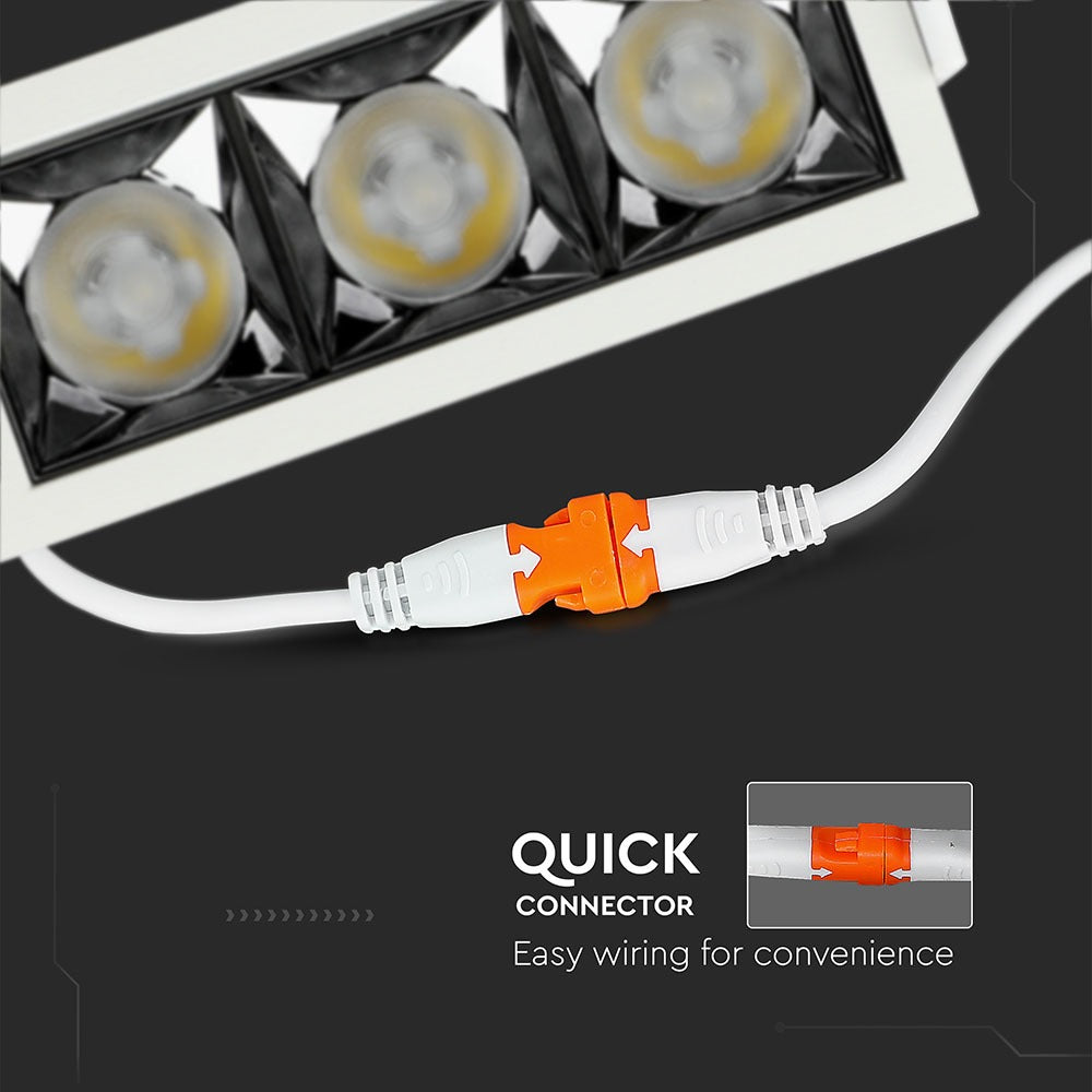 12W Oprawa wpuszczana reflektor LED / Chip SAMSUNG / Barwa:4000K / Kąt 38'