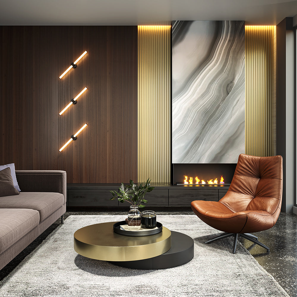 Maytoni Kinkiet Axis - Aluminium - Czarny MOD106WL-L16B3K