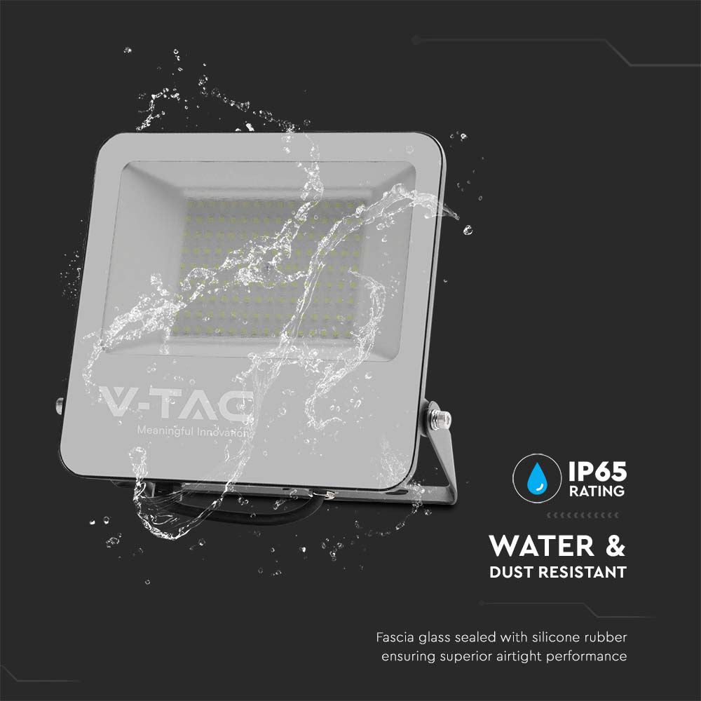 100W Naświetlacz LED SMD / Barwa:4000K / Obudowa: Czarna / Skuteczność 185lm/W