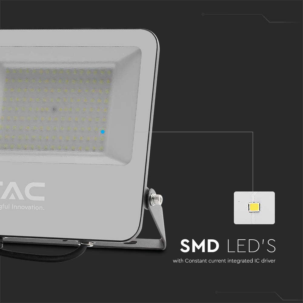 100W Naświetlacz LED SMD / Barwa:6500K / Obudowa: Czarna / Skuteczność 185lm/W