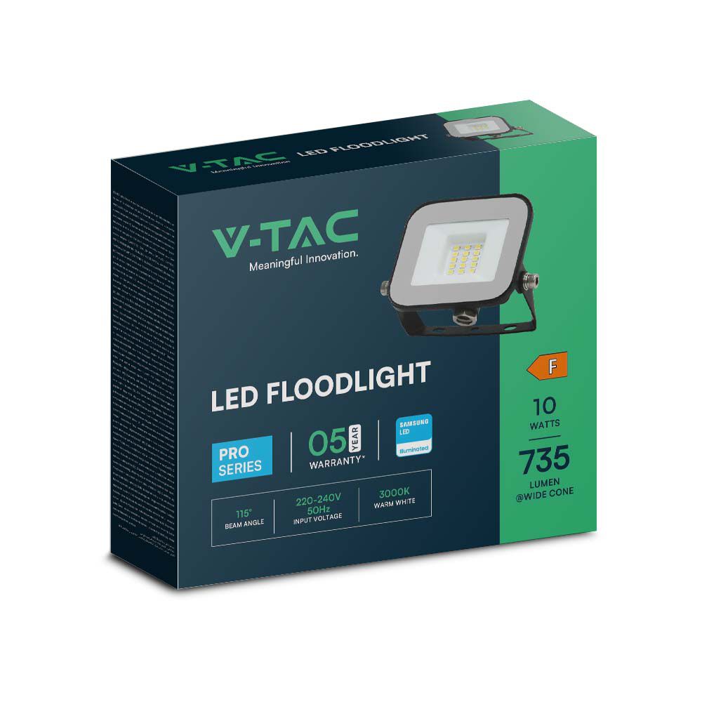 10W Naświetlacz LED SMD / Chip SAMSUNG / Barwa:4000K / Obudowa: Czarna