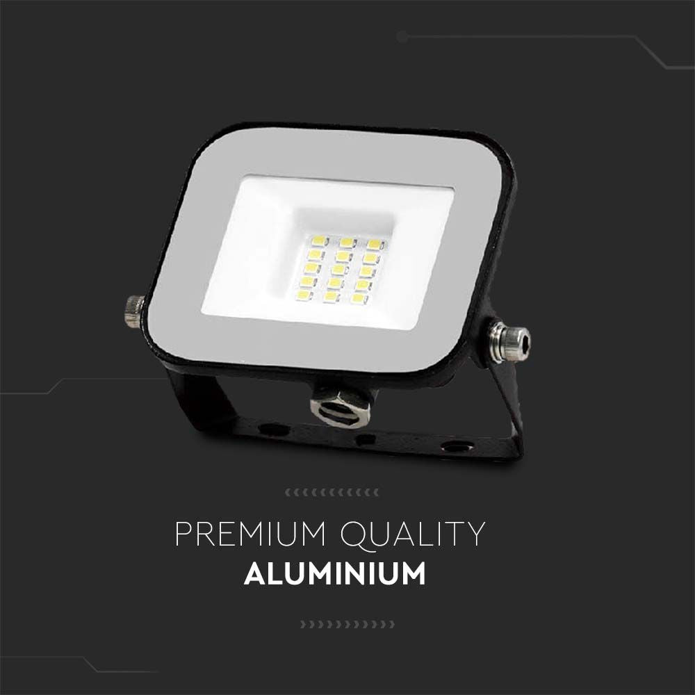 10W Naświetlacz LED SMD / Chip SAMSUNG / Barwa:3000K / Obudowa: Czarna