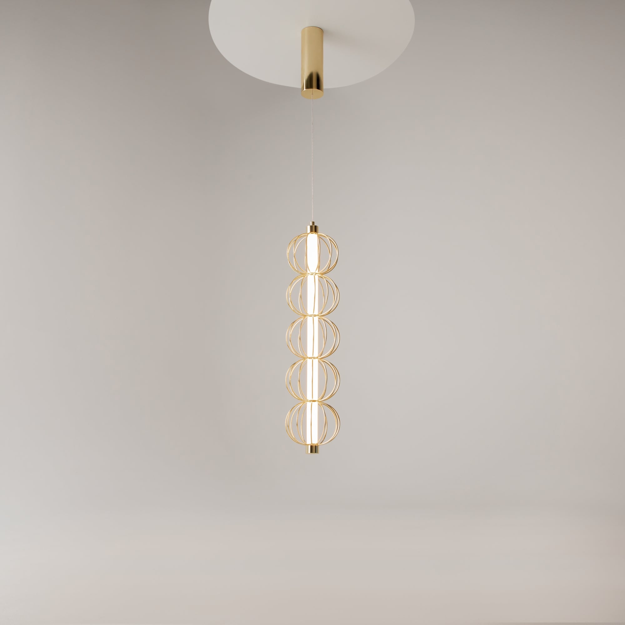 Maytoni Lampa wisząca Golden Cage - Metal - Złoty MOD216PL-L10G3K