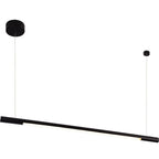 Maxlight Lampa wisząca Organic Horizon 100cm - Stal nierdzewna + akryl - Czarny P0354D