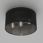 plafon Loft shade black, cylinder shade dia 400 h 200 black 3xE27