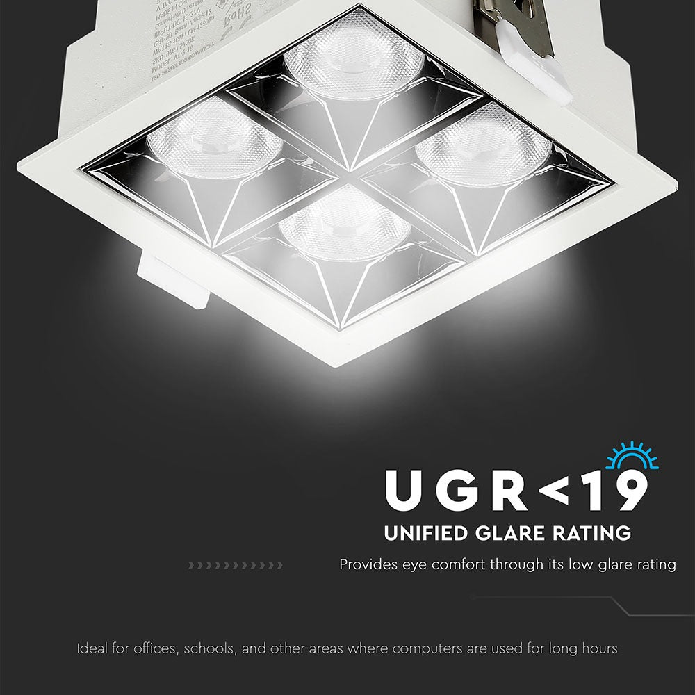 16W Oprawa wpuszczana reflektor LED / Chip SAMSUNG / Barwa:2700K / Kąt 38'
