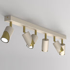 spot Shift line bar 900, beige/gold 6xGU10