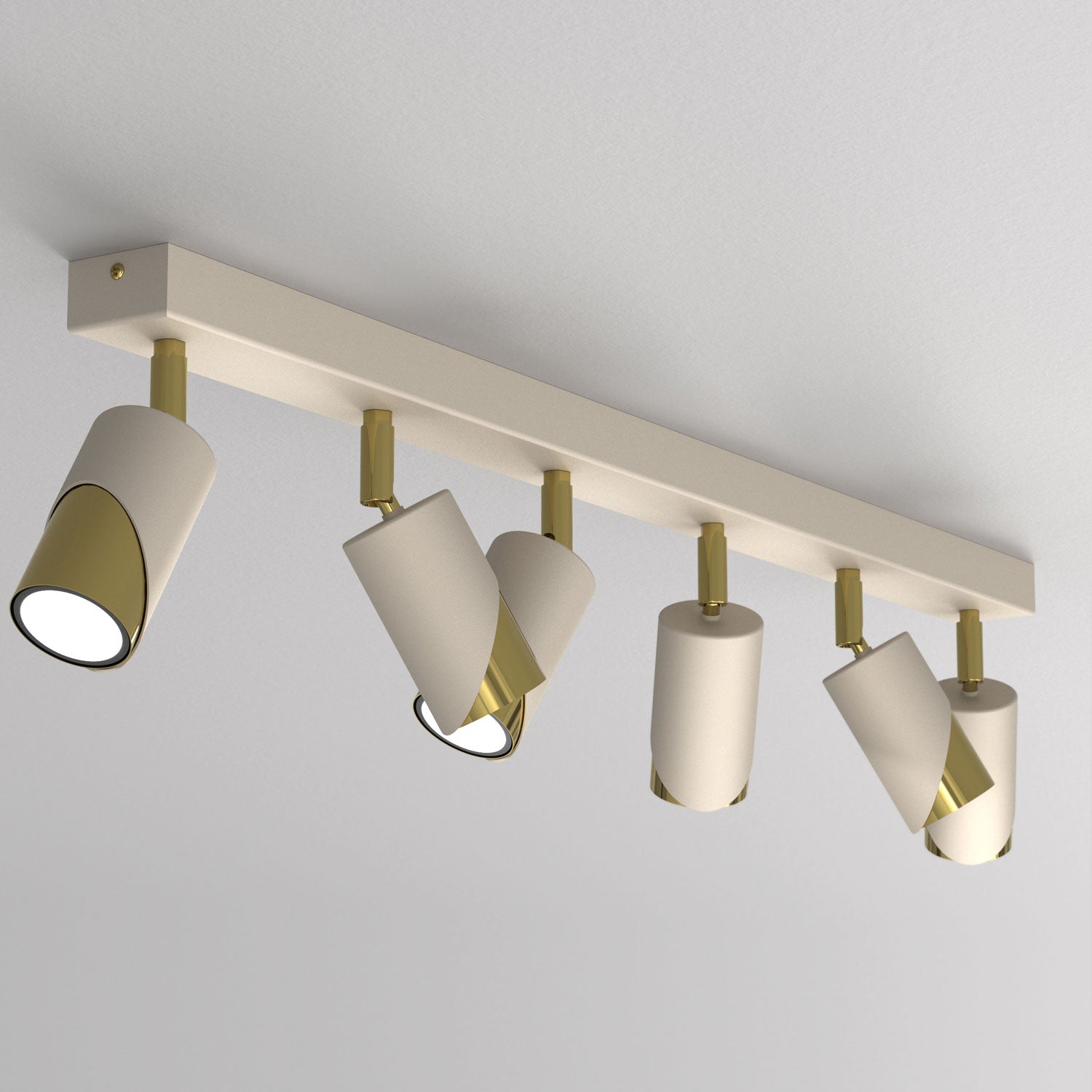 spot Shift line bar 900, beige/gold 6xGU10