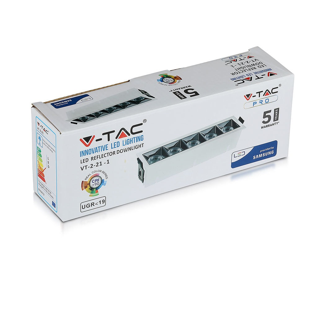 20W Oprawa wpuszczana reflektor LED / Chip SAMSUNG / Barwa:2700K / Kąt 38'