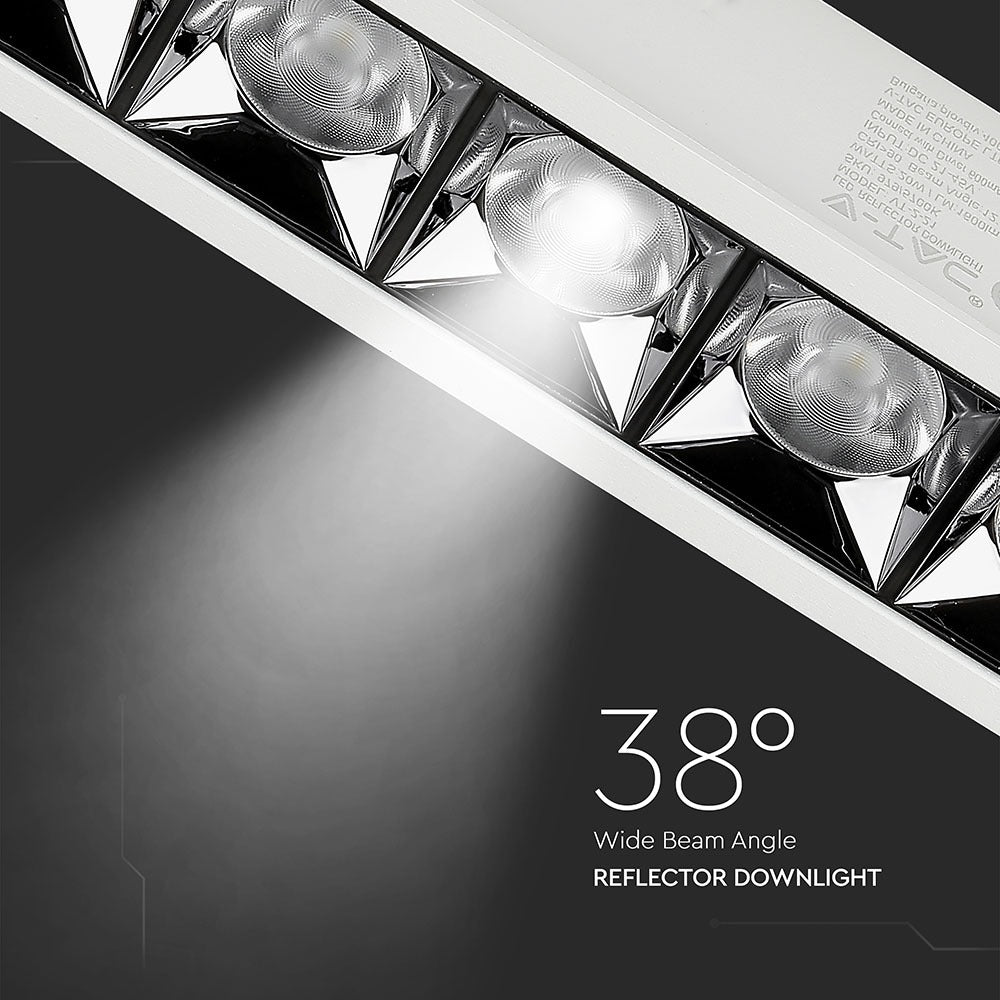 20W Oprawa wpuszczana reflektor LED / Chip SAMSUNG / Barwa:2700K / Kąt 38'