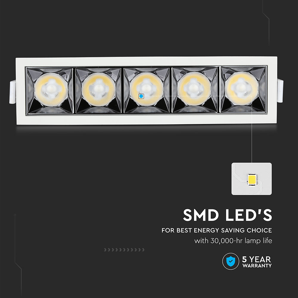 20W Oprawa wpuszczana reflektor LED / Chip SAMSUNG / Barwa:4000K / Kąt 38'