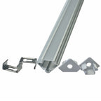 Profil Aluminiowy do paska LED na powierzchniowy narożny / 2000mm / Klosz: Mleczny / Kolor: Aluminium / Opakowanie: 2szt.
